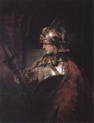 REMBRANDT Harmenszoon van Rijn A Man in Armour oil painting reproduction